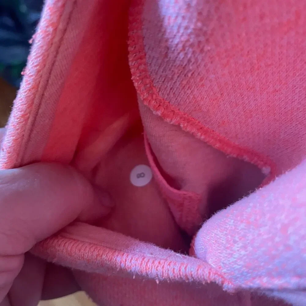 LULULEMON | bright coral scuba hoodie size 8